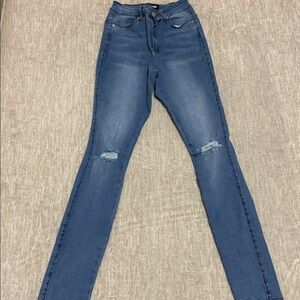 Fashion Nova Blue Skinny Jeans